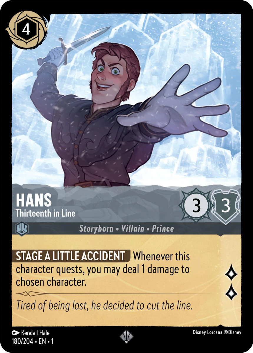 2023 The First Chapter Hans - Thirteenth in Line #180 Super Rare card image