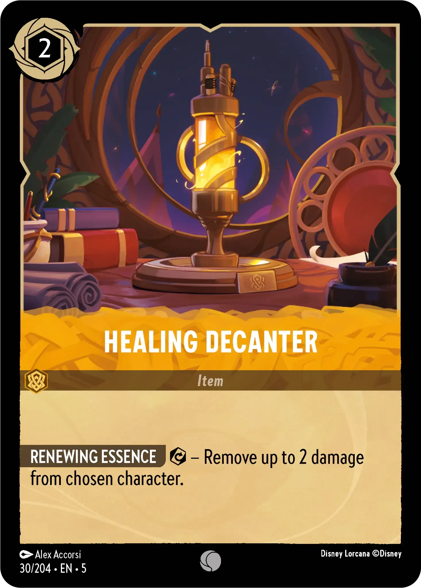 2024 Shimmering Skies Healing Decanter Common #30 Common card image