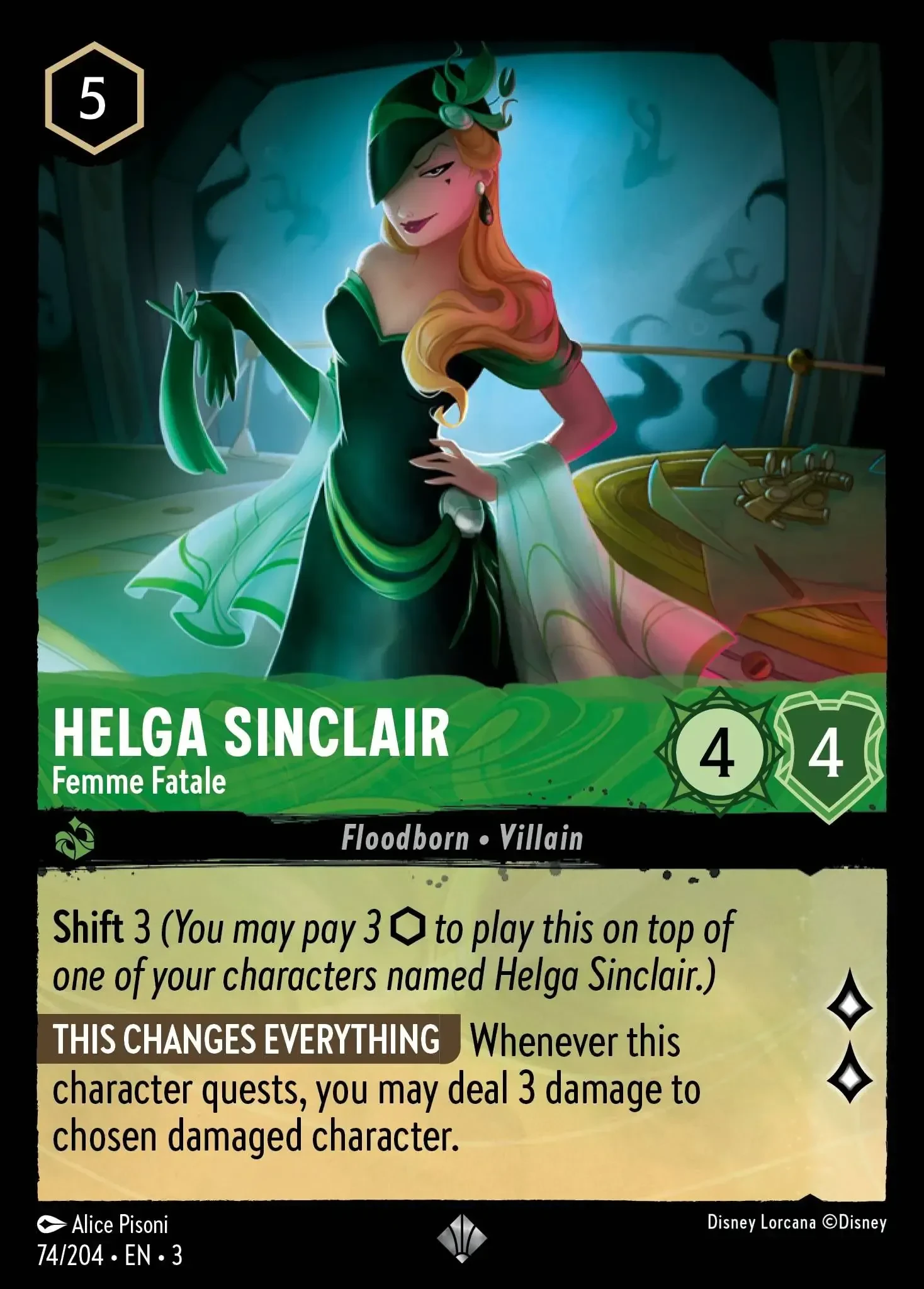 2024 Into the Inklands Helga Sinclair - Femme Fatale #74 Super Rare card image