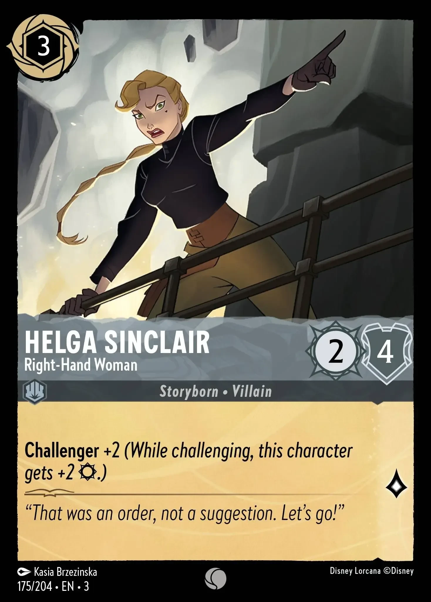 2024 Into the Inklands Helga Sinclair - Right-Hand Woman #175 Common card image