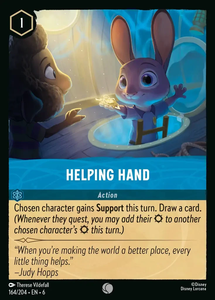 2024 Azurite Sea Helping Hand #164 Common card image
