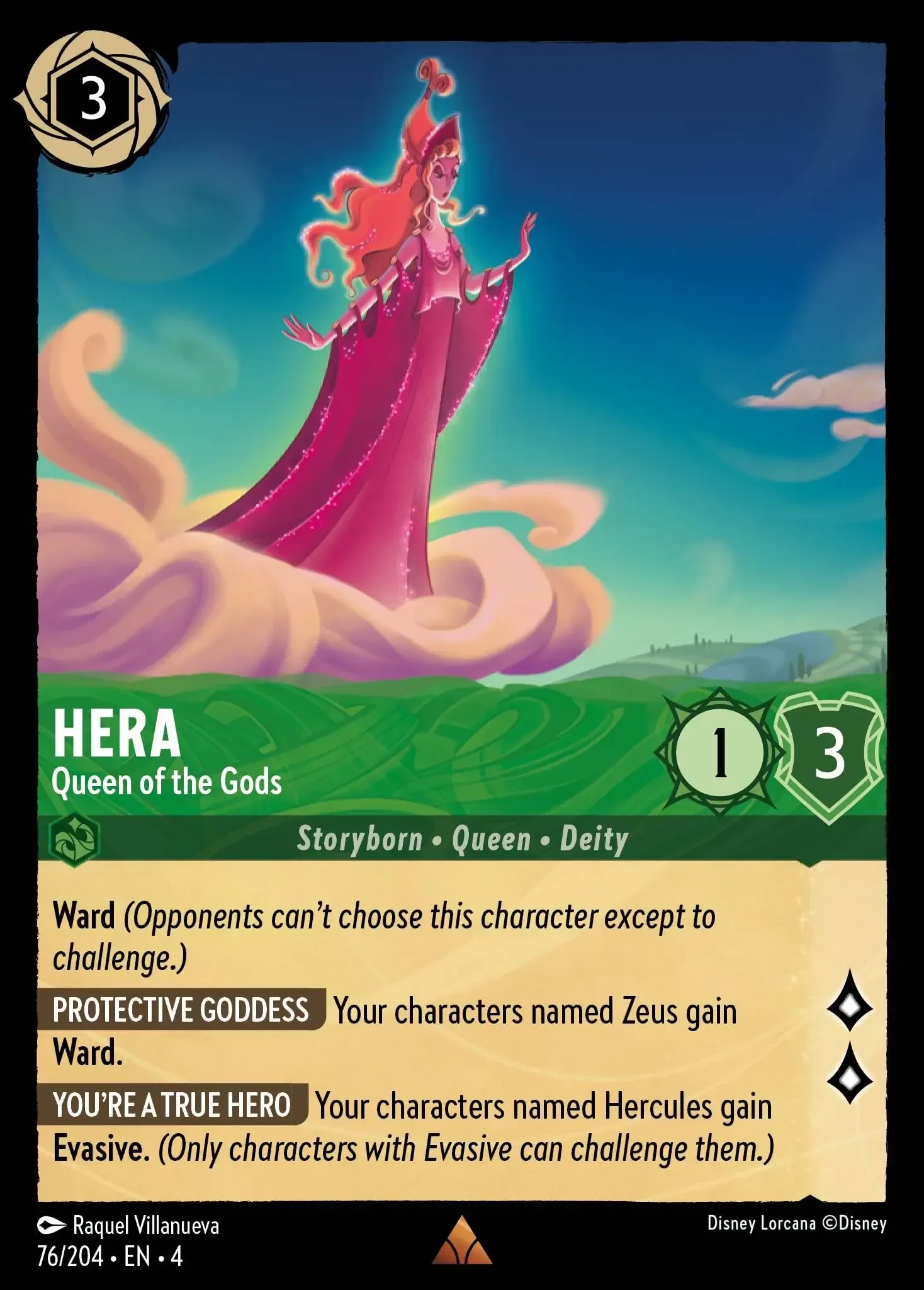 2024 Ursula's Return Hera - Queen of the Gods [Foil] Rare #76 Rare card image