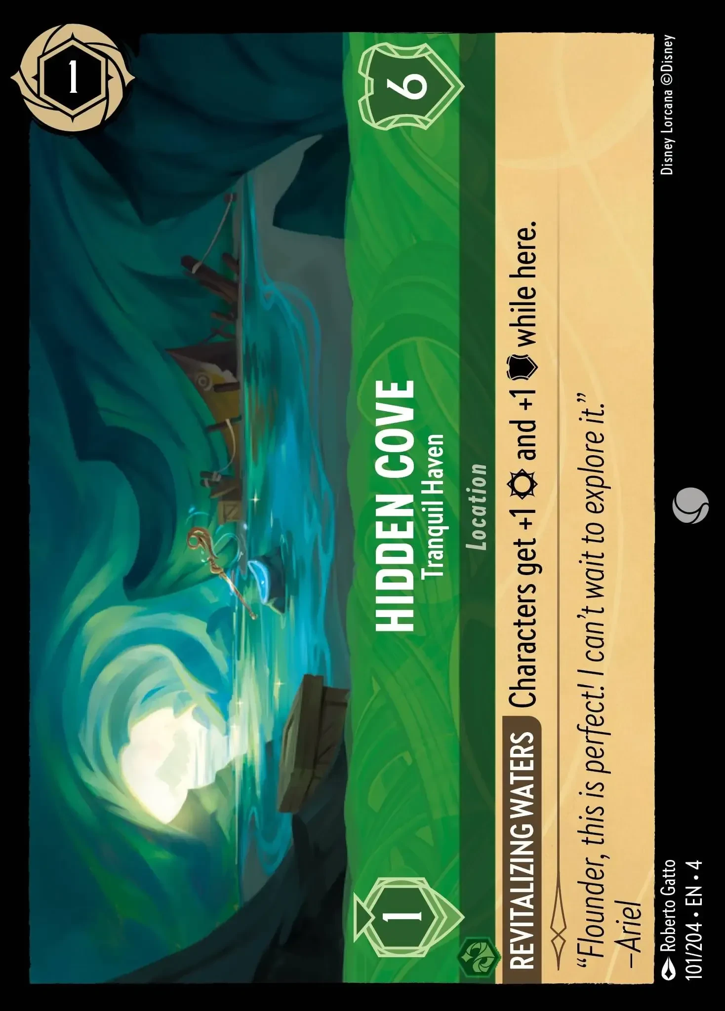 2024 Ursula's Return Hidden Cove - Tranquil Haven Common #101 Common card image