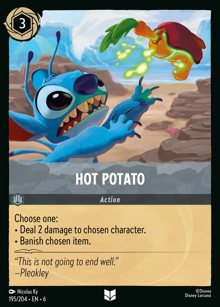 2024 Azurite Sea Hot Potato #195 Uncommon card image