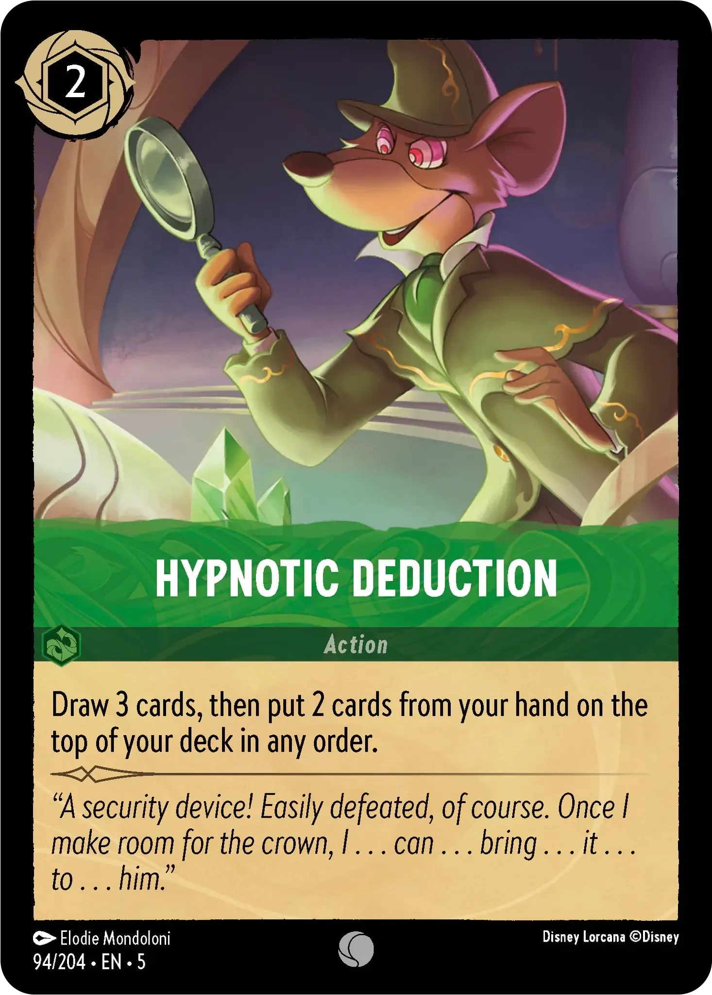 2024 Shimmering Skies Hypnotic Deduction #94 Common card image