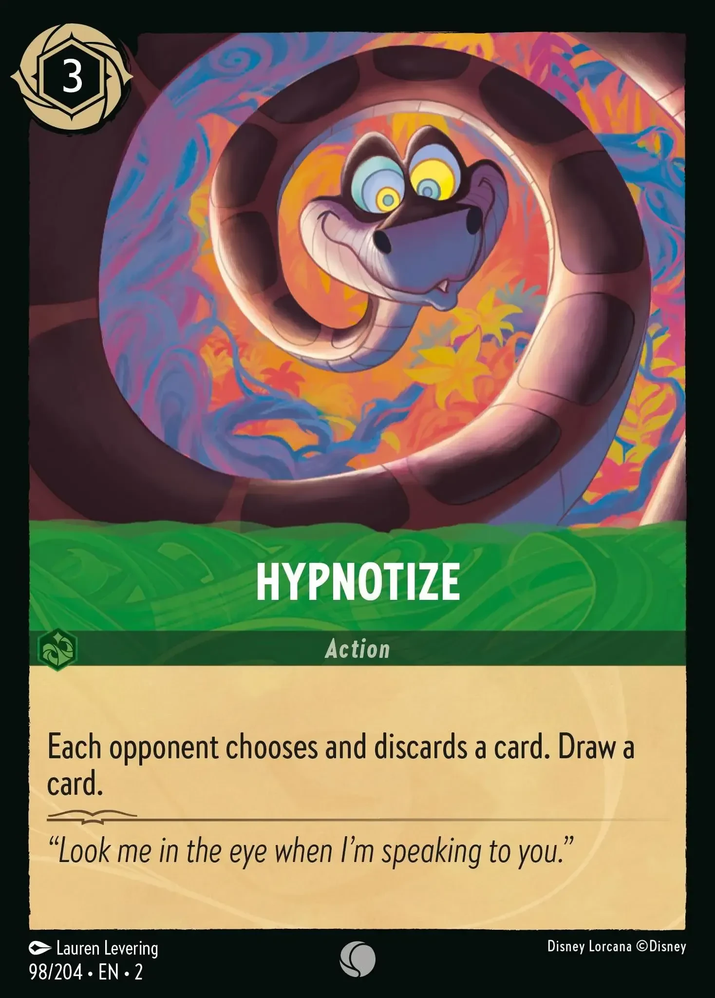 2023 Rise of The Floodborn Hypnotize #98 Common card image