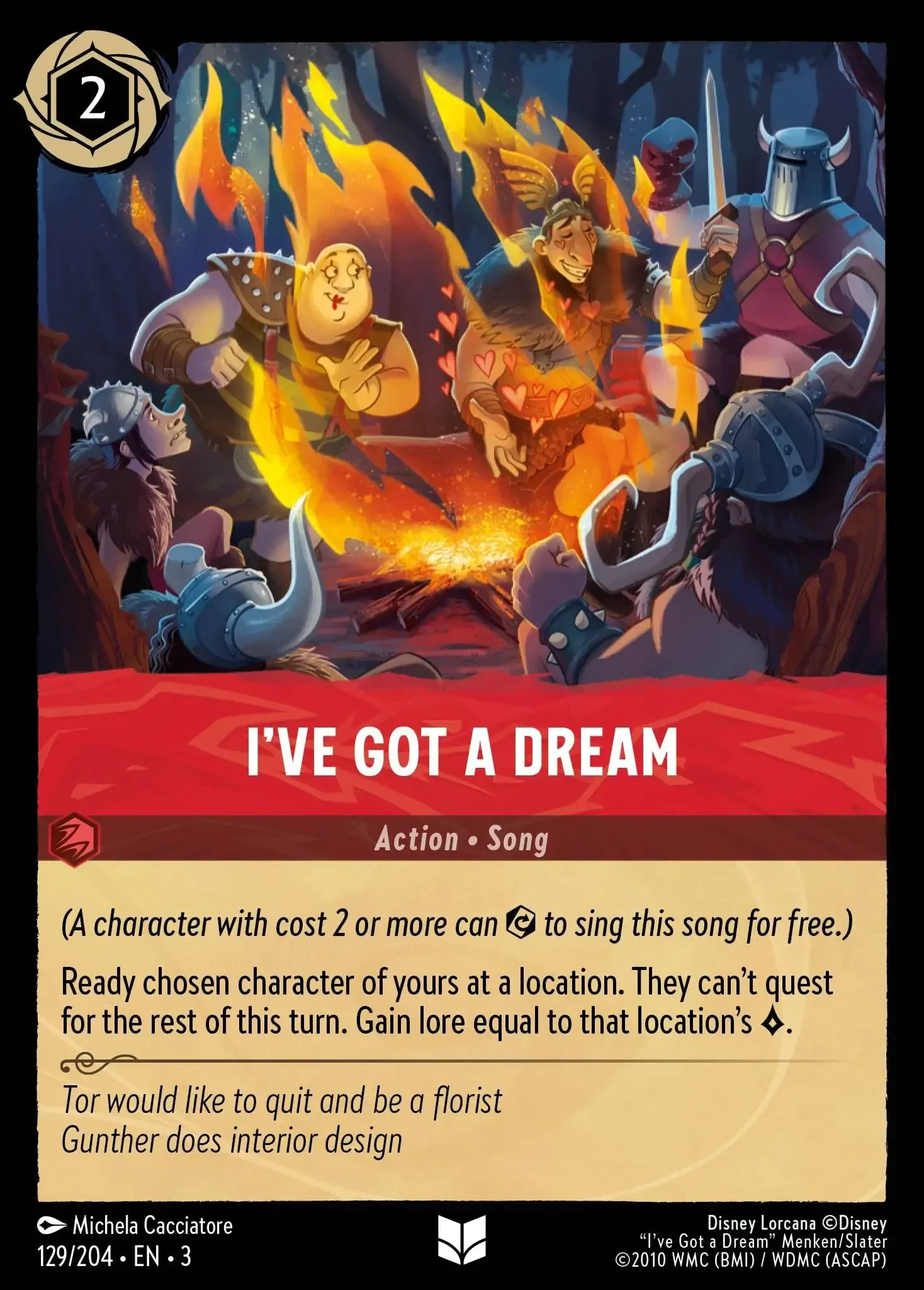 2024 Into the Inklands I've Got A Dream #129 Uncommon card image