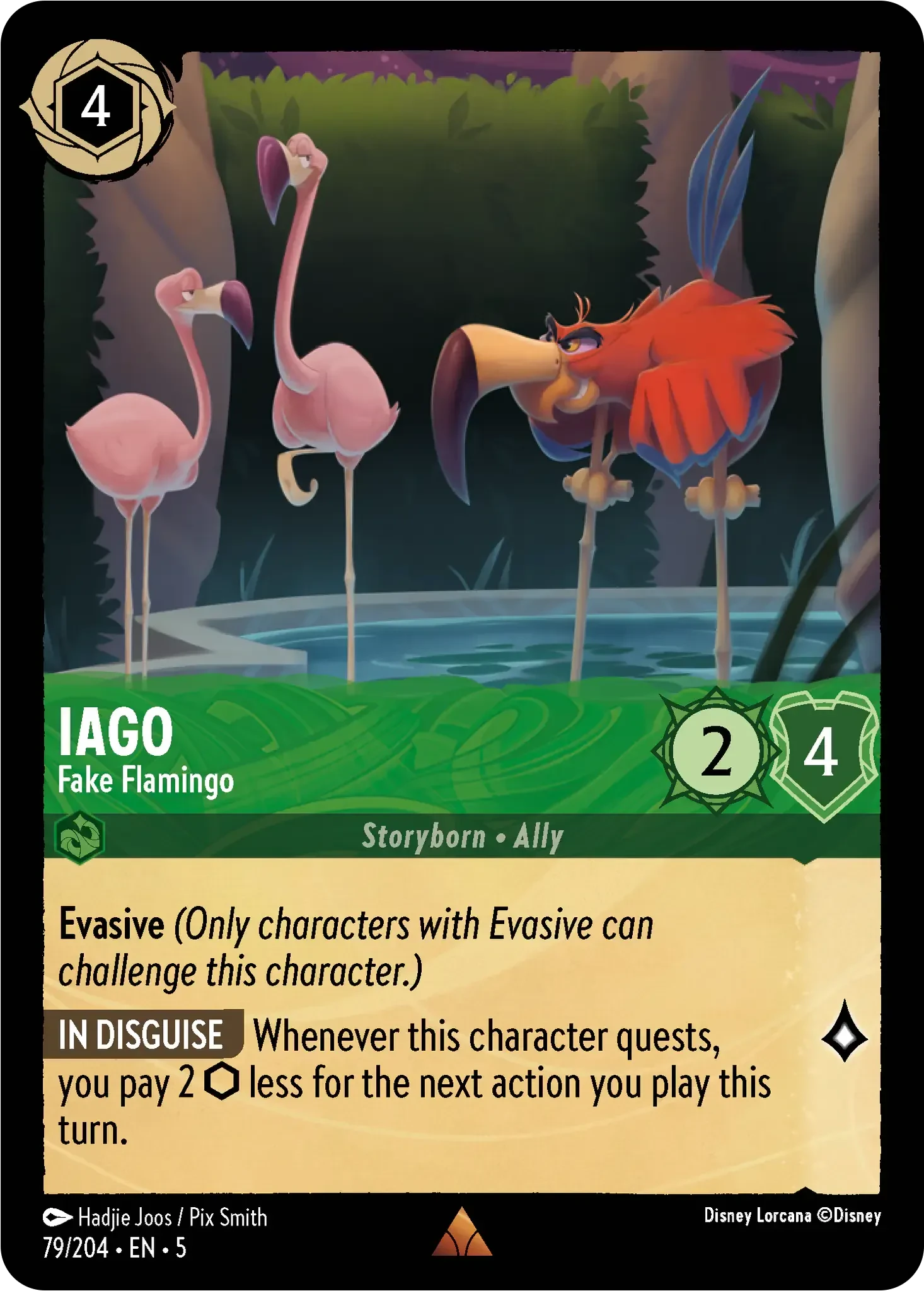 2024 Shimmering Skies Iago - Fake Flamingo Rare #79 Rare card image