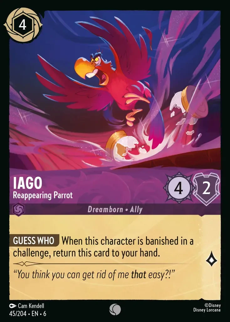 2024 Azurite Sea Iago - Reappearing Parrot #45 Common card image