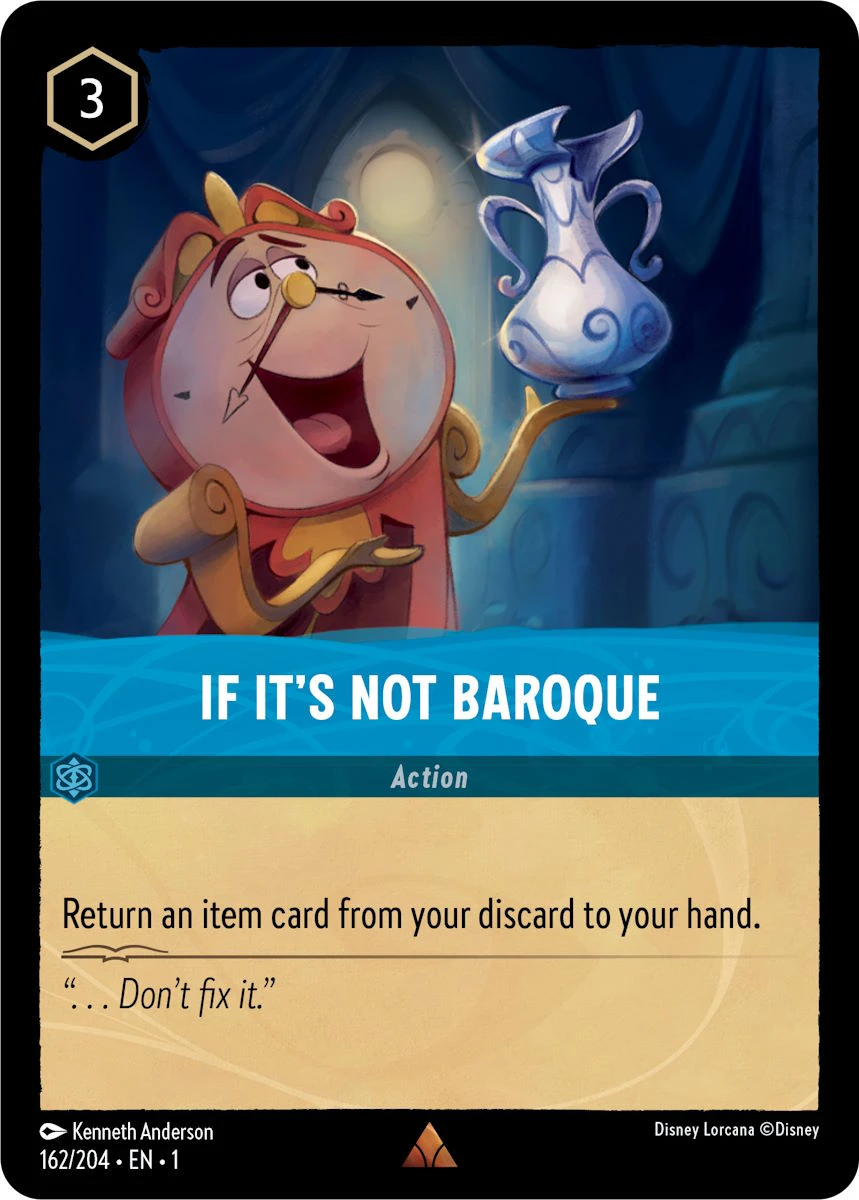 2023 The First Chapter If It's Not Baroque #162 Rare card image