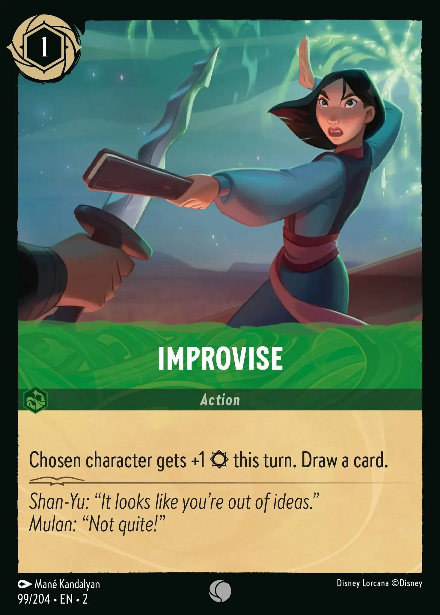 2023 Rise of The Floodborn Improvise #99 Common card image