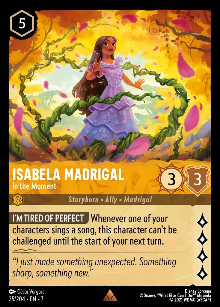 2025 Archazia's Island Isabella Madrigal - In the Moment #25 Rare card image