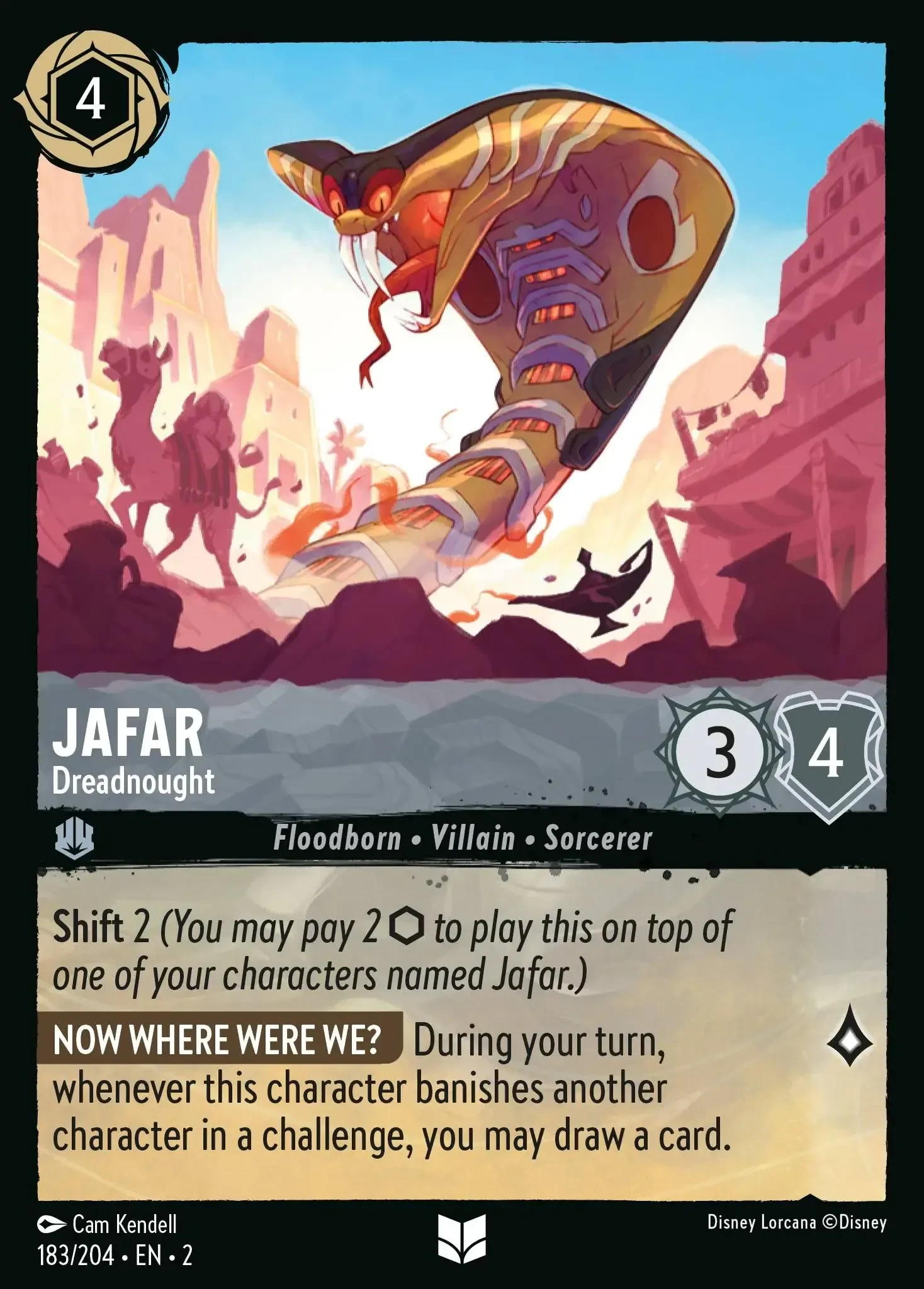 2023 Rise of The Floodborn Jafar - Dreadnought #183 Uncommon card image