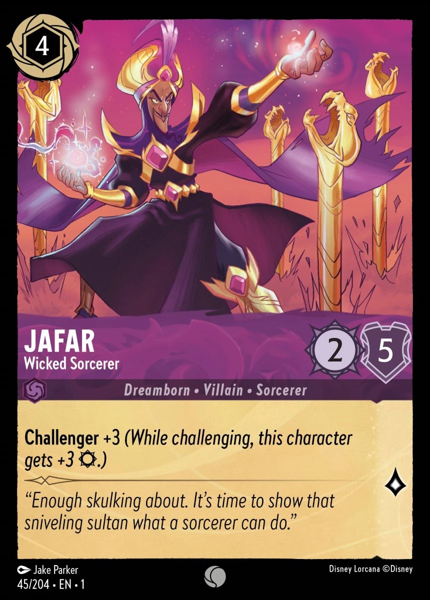 2023 The First Chapter Jafar - Wicked Sorcerer Common #45 Common card image