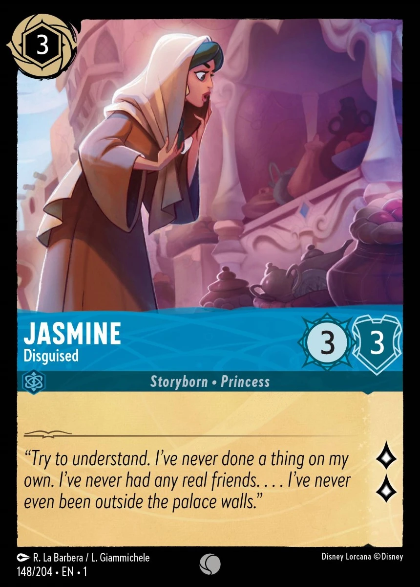 2023 The First Chapter Jasmine - Disguised Common #148 Common card image