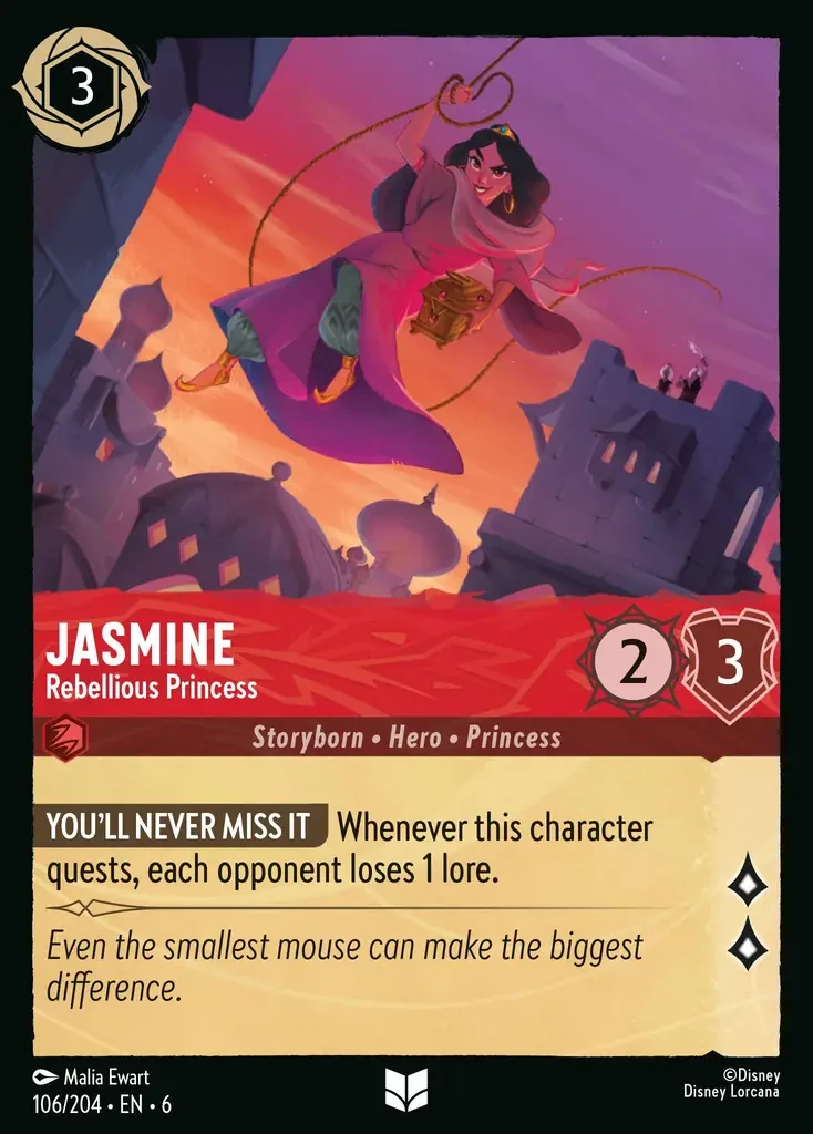 2024 Azurite Sea Jasmine - Rebellious Princess #106 Uncommon card image