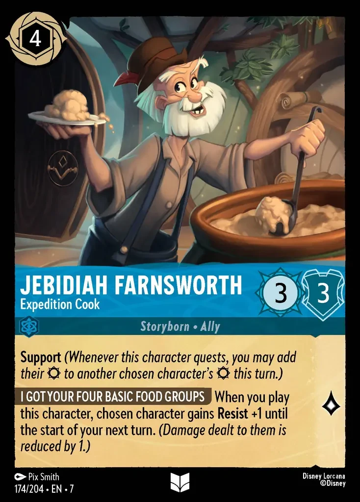 2025 Archazia's Island Jebidiah Farnsworth - Expedition Cook #174 Uncommon card image