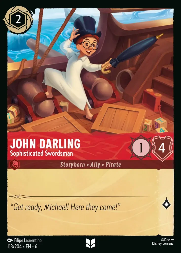 2024 Azurite Sea John Darling - Sophisticated Swordsman #118 Uncommon card image