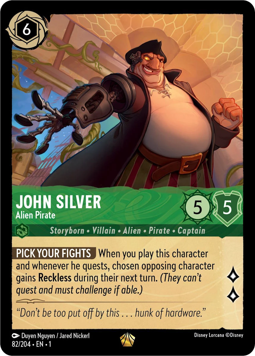 2023 The First Chapter John Silver - Alien Pirate Legendary #82 Legendary card image