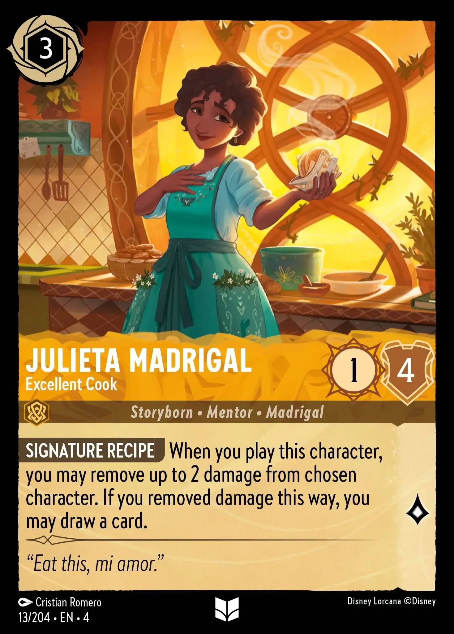 2024 Ursula's Return Julieta Madrigal - Excellent Cook [Foil] Uncommon #13 Uncommon card image