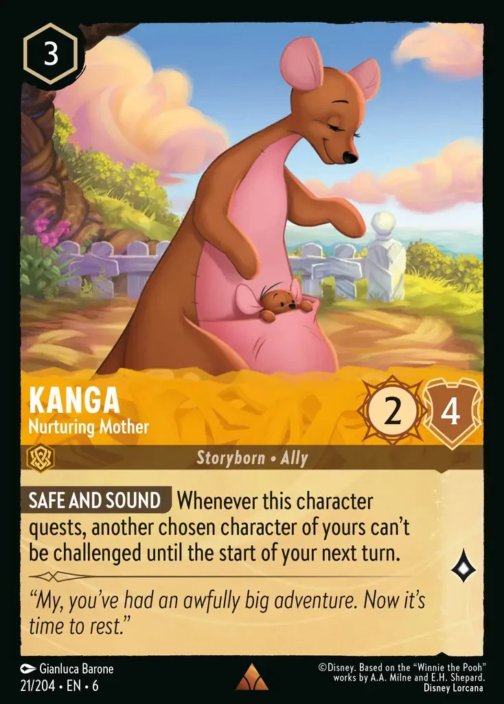 2024 Azurite Sea Kanga - Nurturing Mother #21 Rare card image