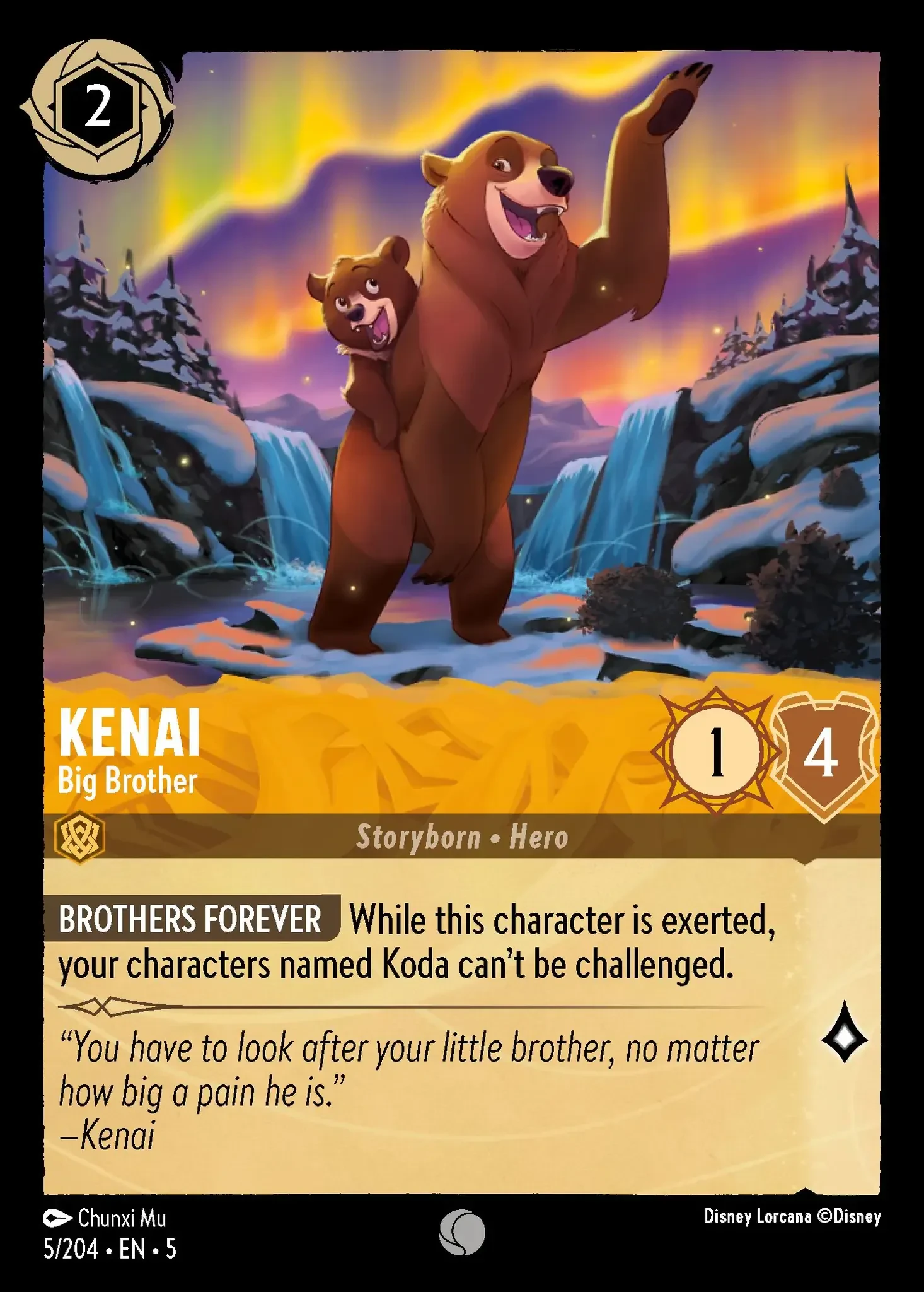 2024 Shimmering Skies Kenai - Big Brother Common #5 Common card image
