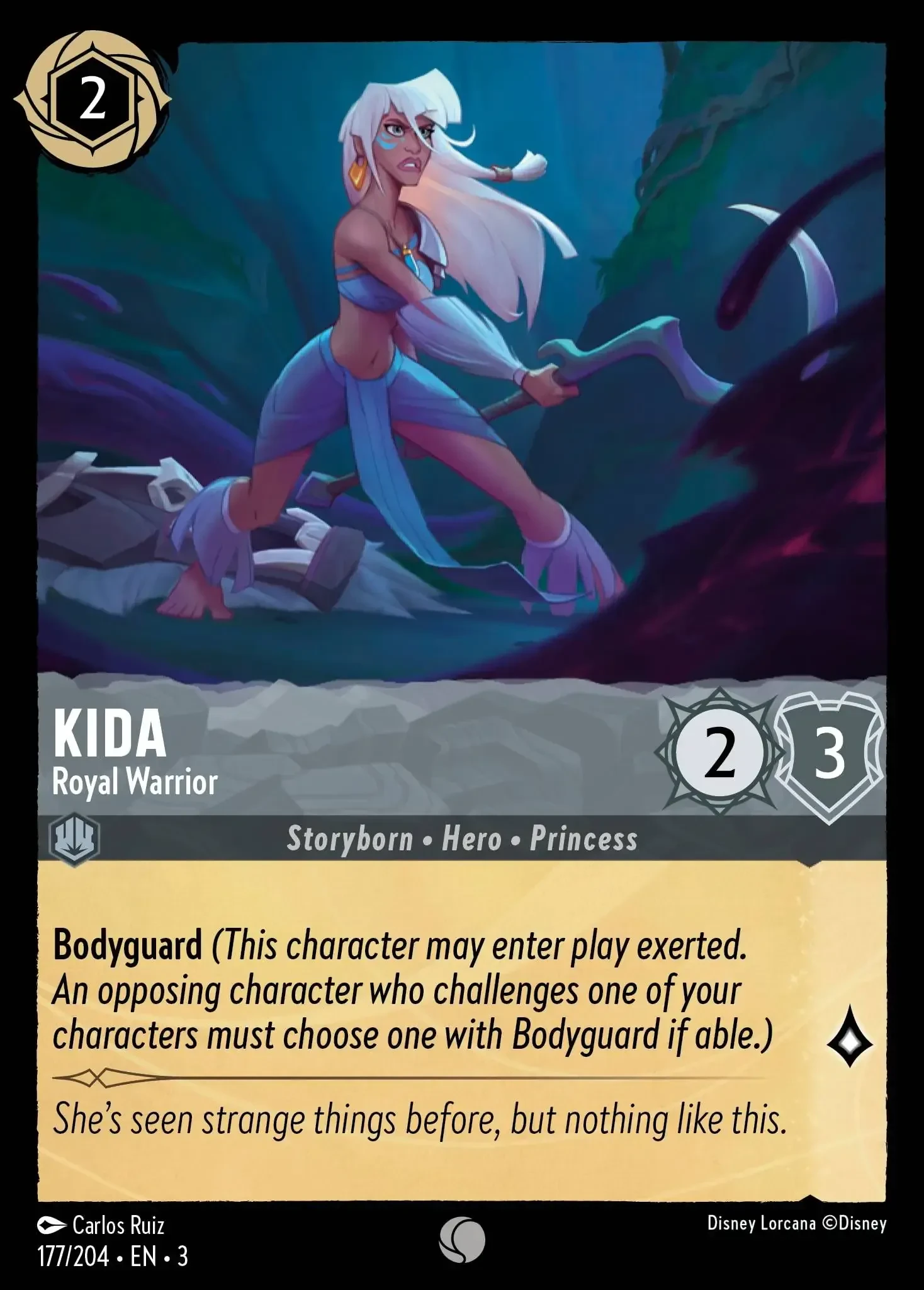 2024 Into the Inklands Kida - Royal Warrior #177 Common card image