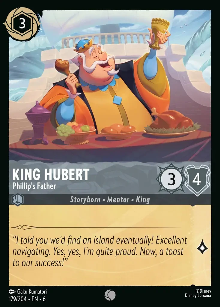 2024 Azurite Sea King Hubert - Phillip's Father #179 Common card image