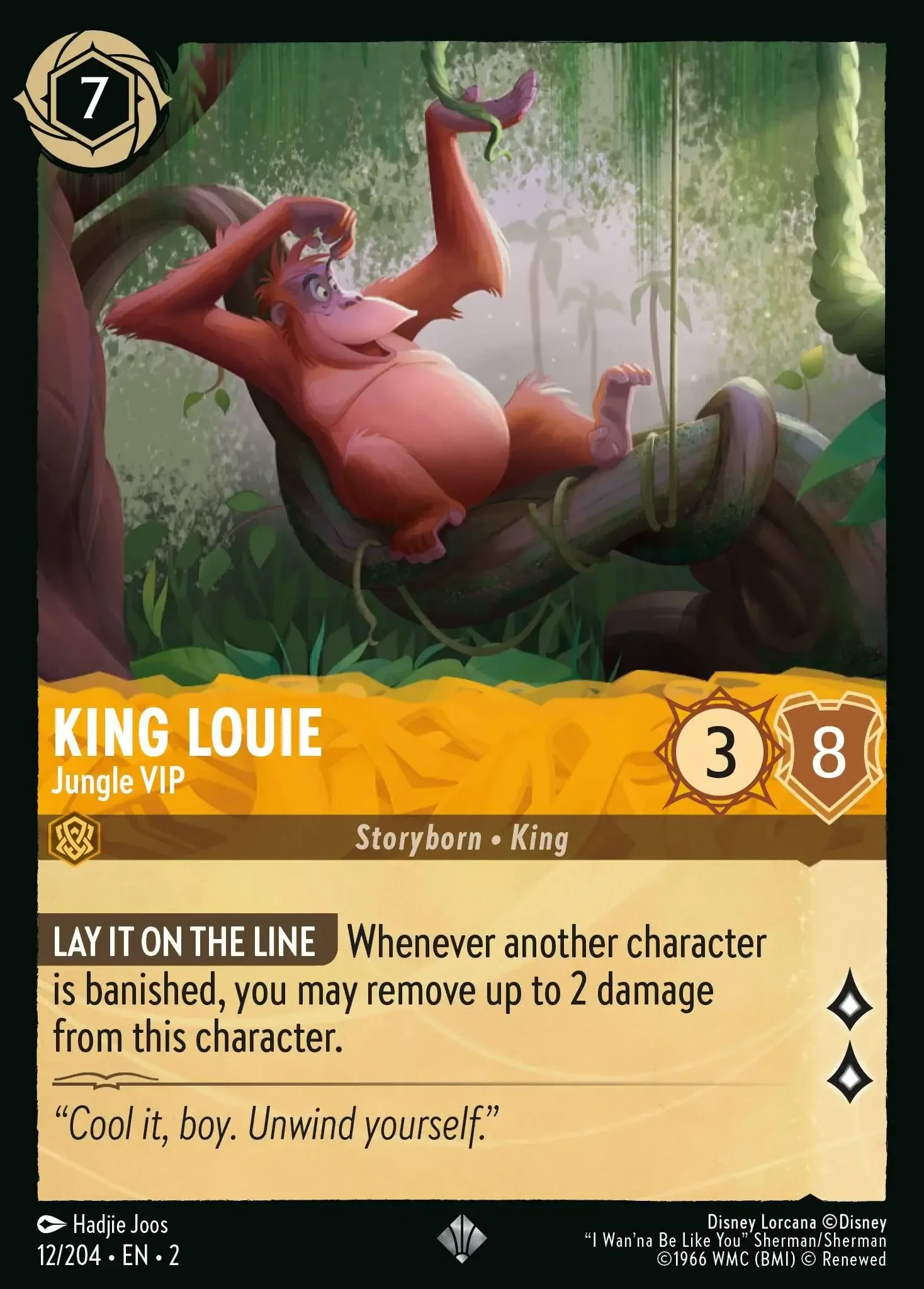 2023 Rise of The Floodborn King Louie - Jungle VIP #12 Super Rare card image