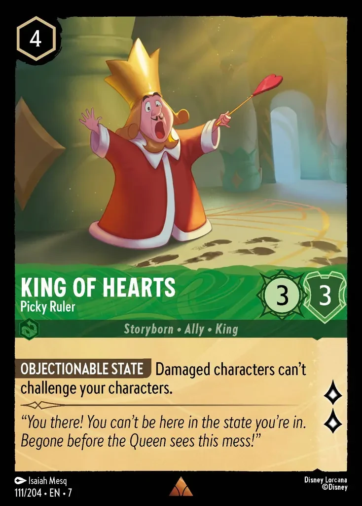 2025 Archazia's Island King of Hearts - Picky Ruler #111 Rare card image