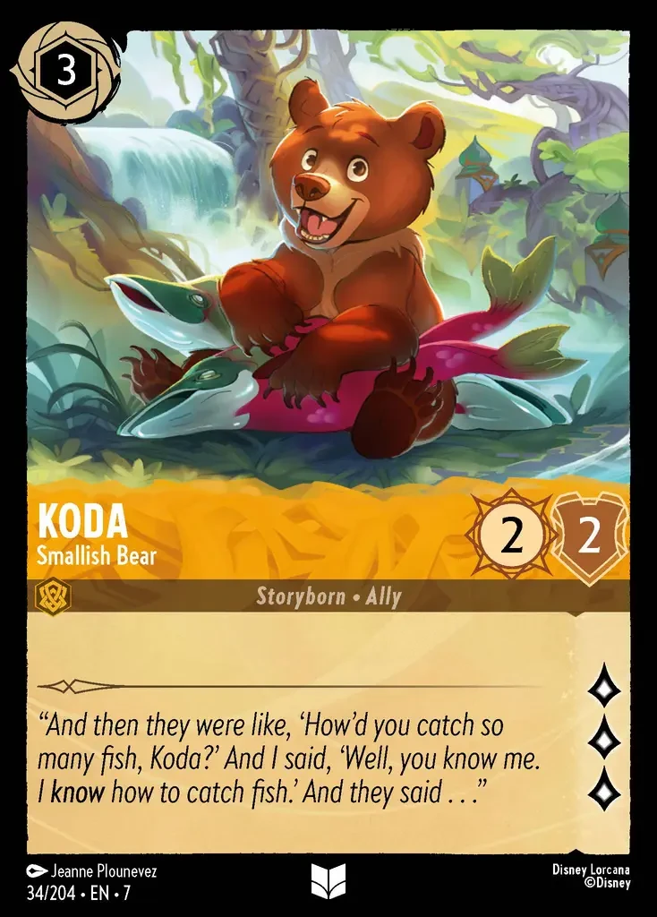 2025 Archazia's Island Koda - Smallish Bear #34 Uncommon card image