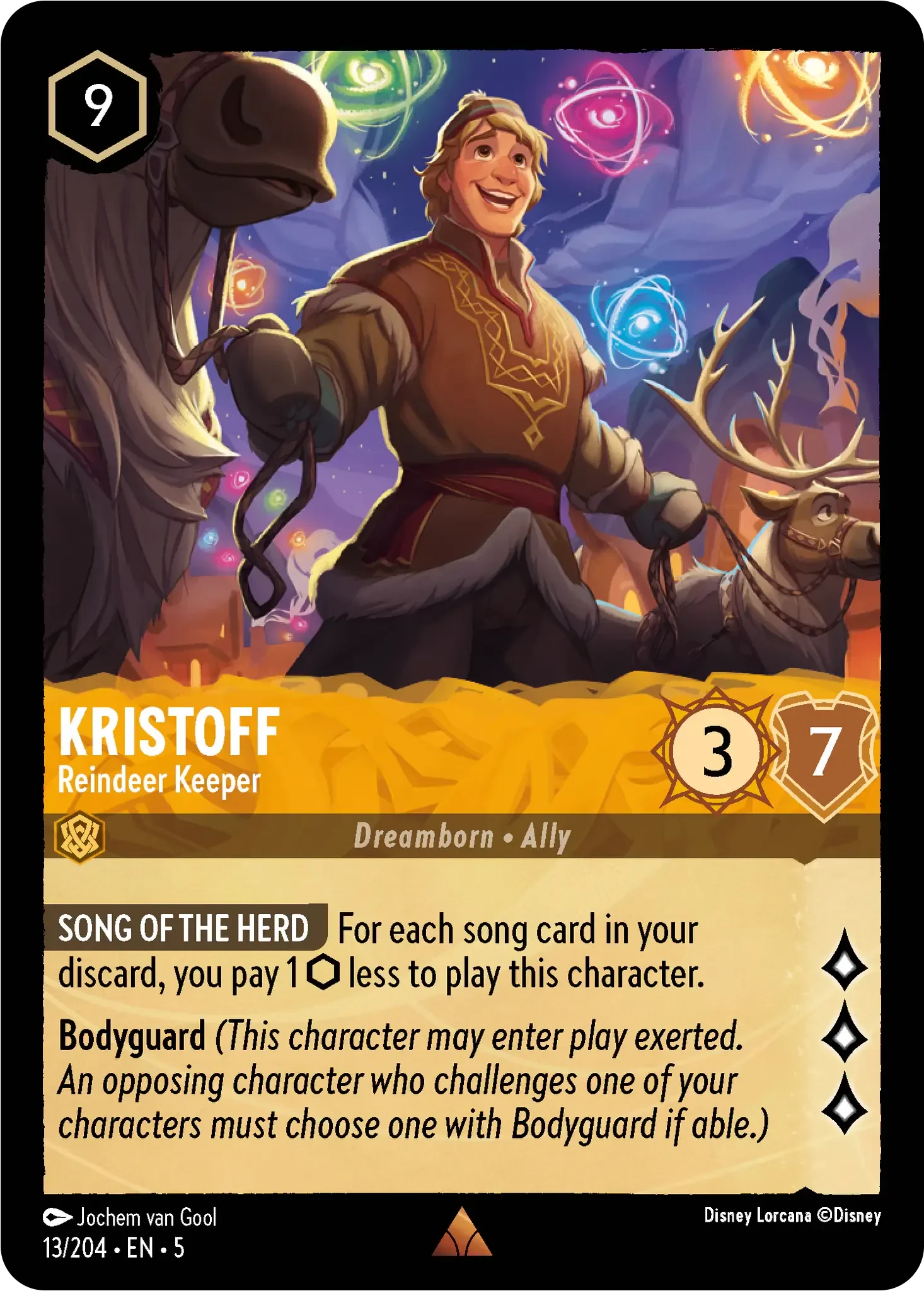 2024 Shimmering Skies Kristoff - Reindeer Keeper Rare #13 Rare card image