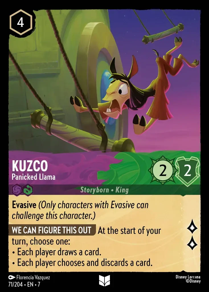 2025 Archazia's Island Kuzco - Panicked Llama #71 Uncommon card image
