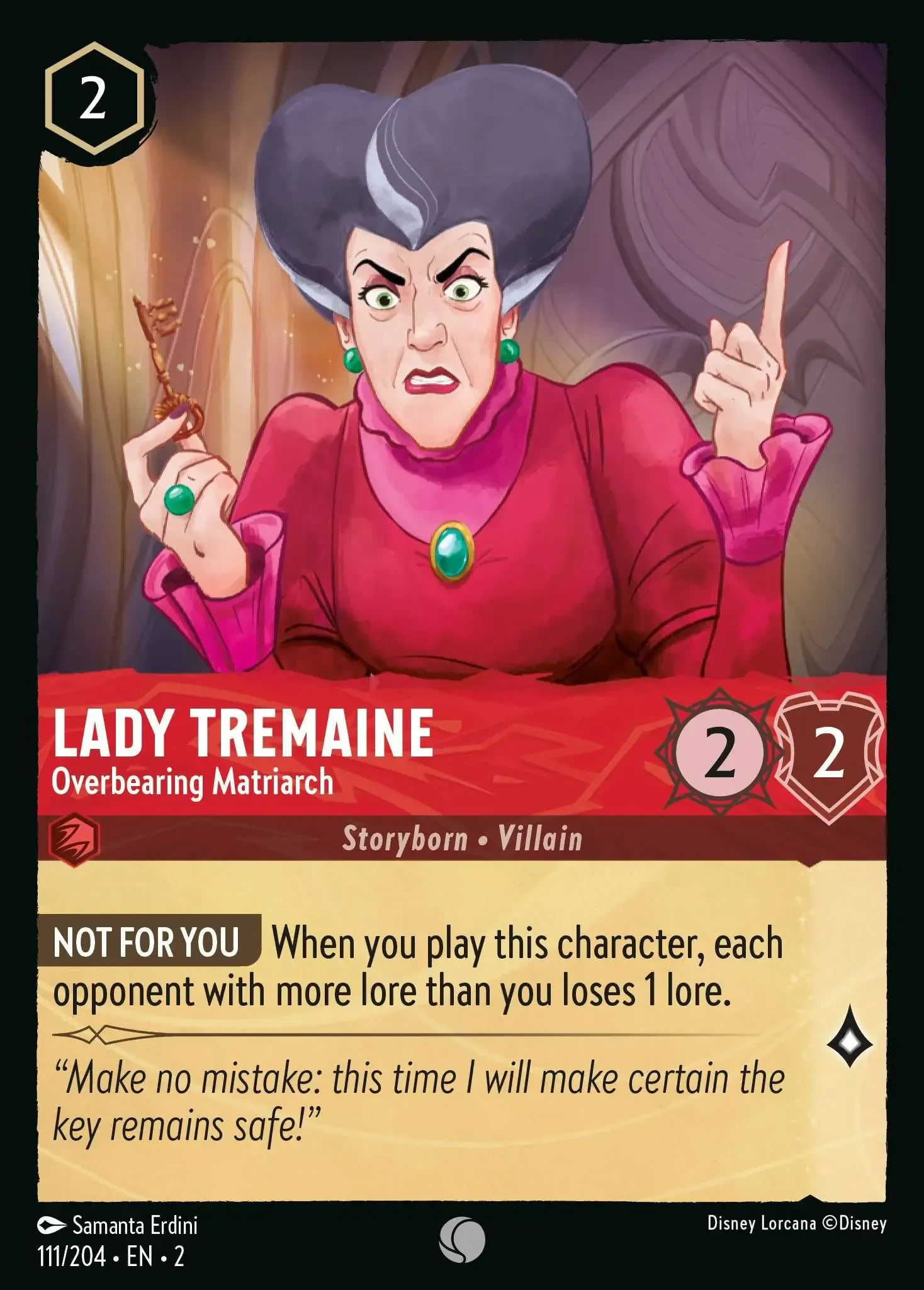 2023 Rise of The Floodborn Lady Tremaine - Overbearing Matriarch #111 Common card image