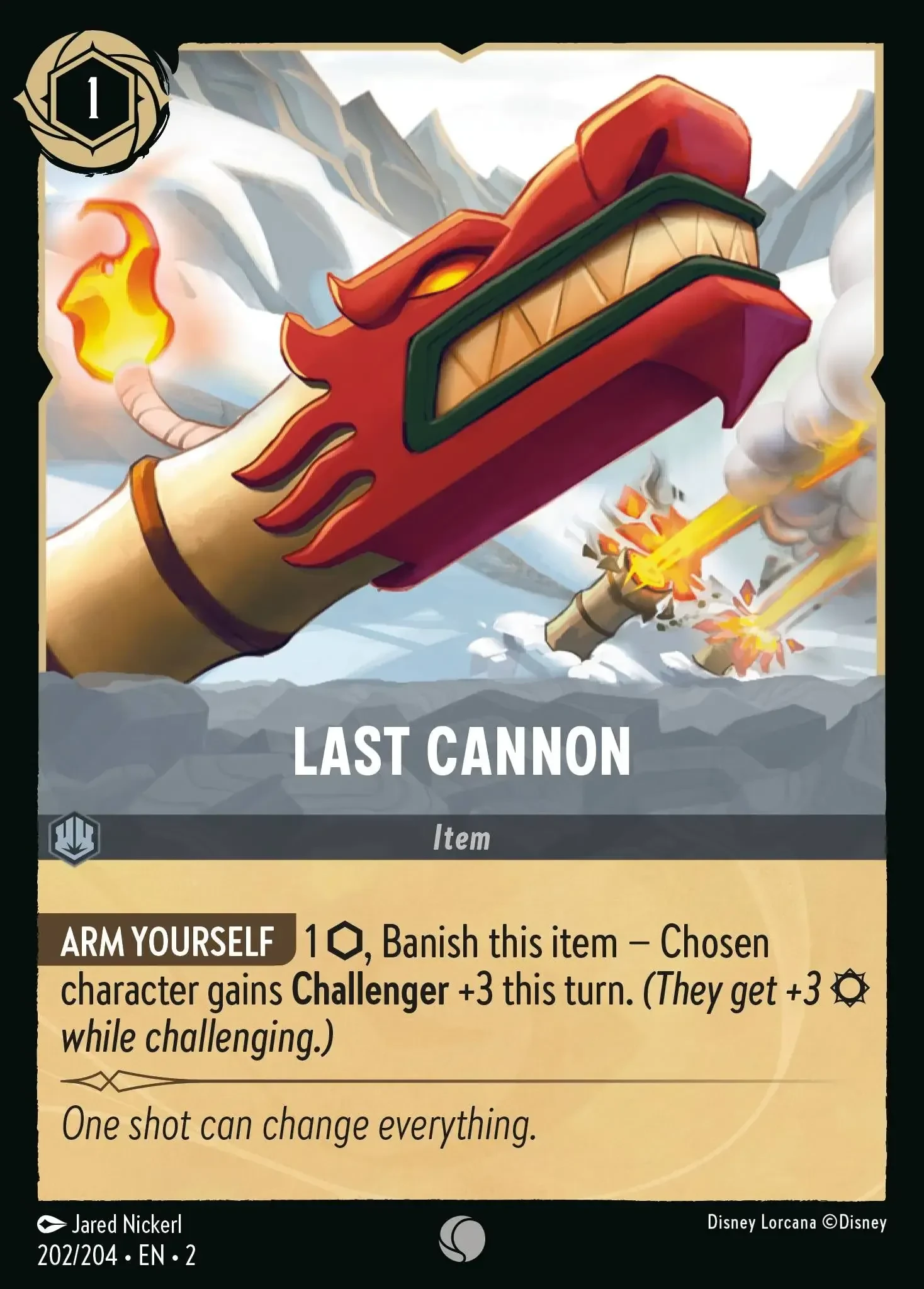 2023 Rise of The Floodborn Last Cannon #202 Common card image