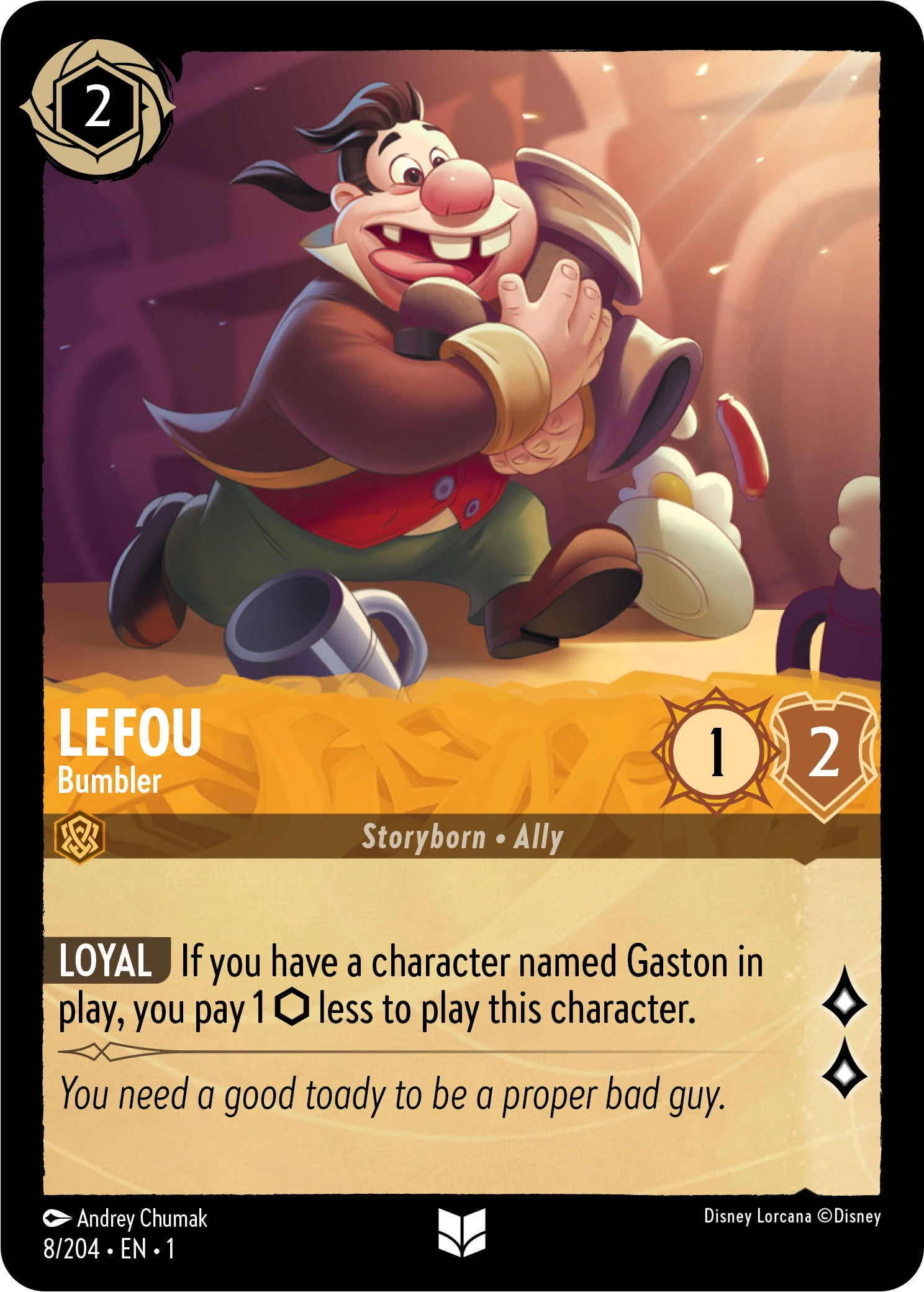 2023 The First Chapter Lefou - Bumbler #8 Uncommon card image