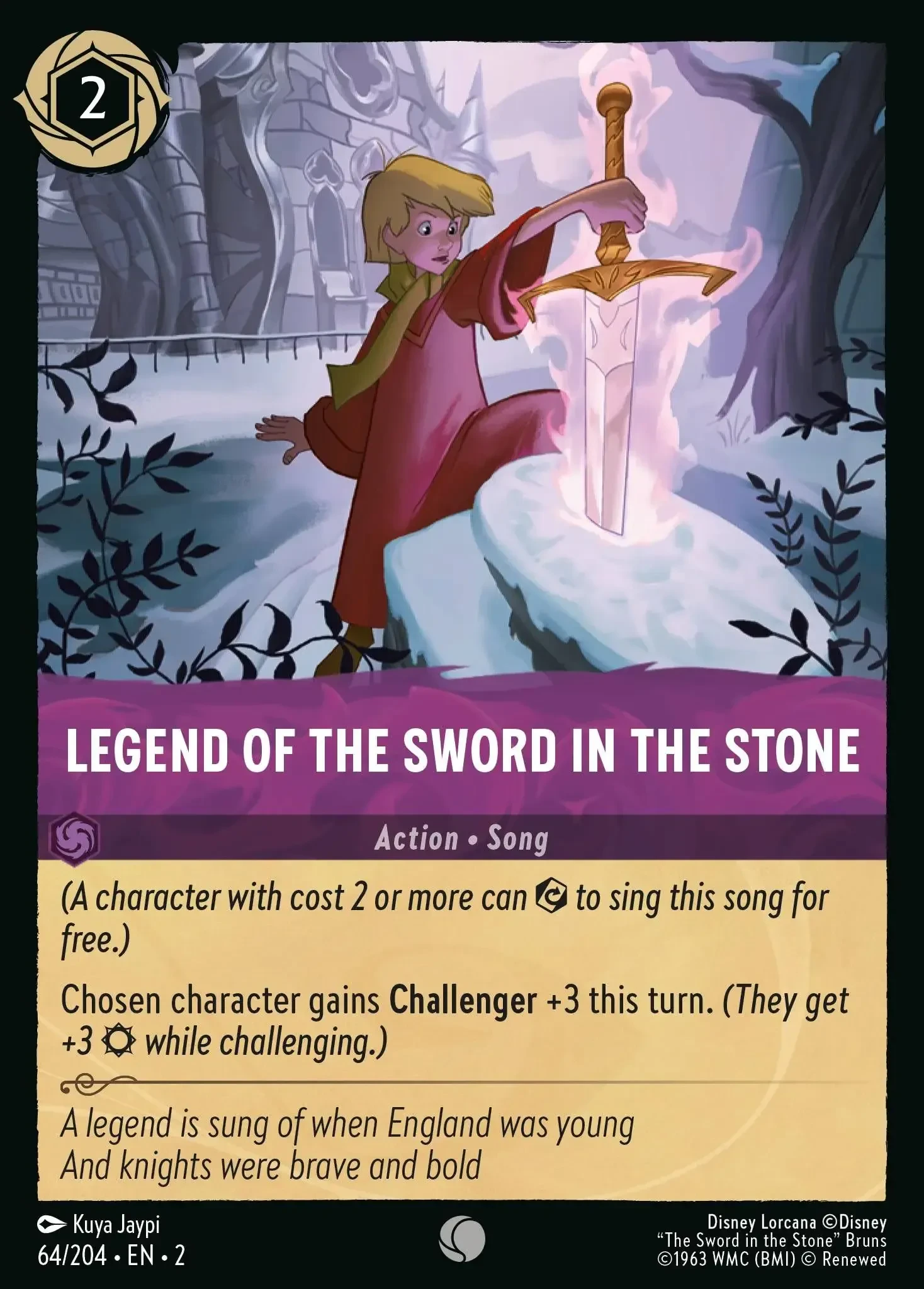 2023 Rise of The Floodborn Legend Of The Sword In The Stone #64 Common card image