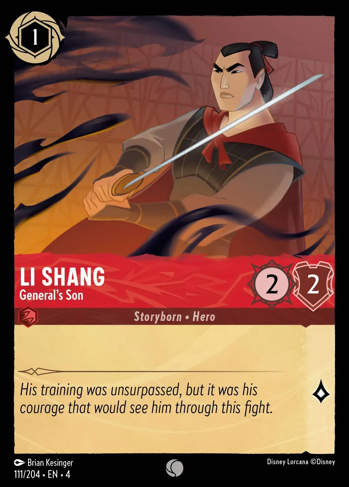2024 Ursula's Return Li Shang - General's Son Common #111 Common card image