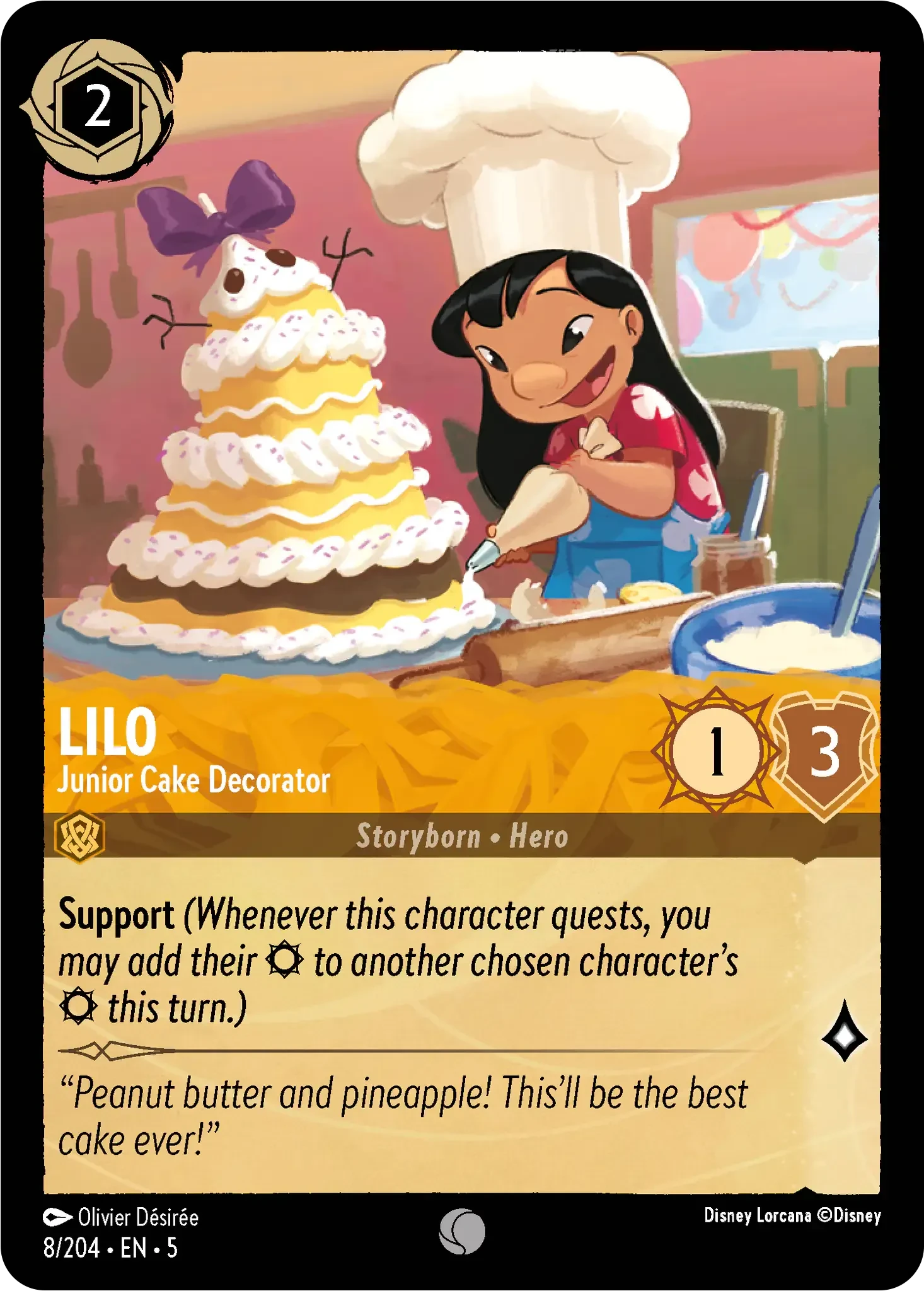 2024 Shimmering Skies Lilo - Junior Cake Decorator Common #8 Common card image