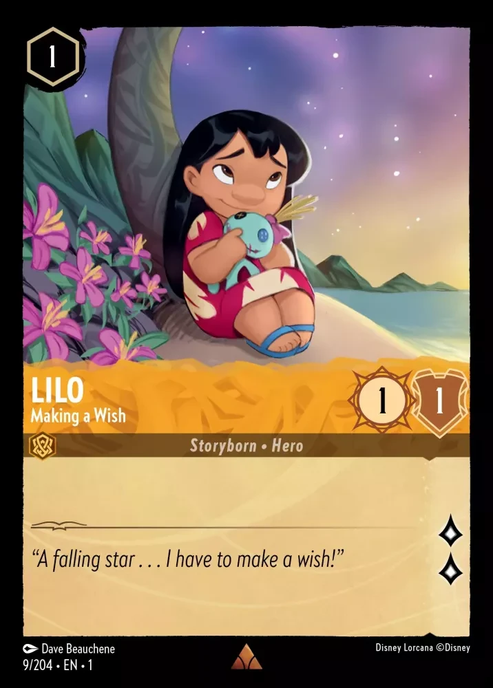 2023 The First Chapter Lilo - Making a Wish #9 Rare card image