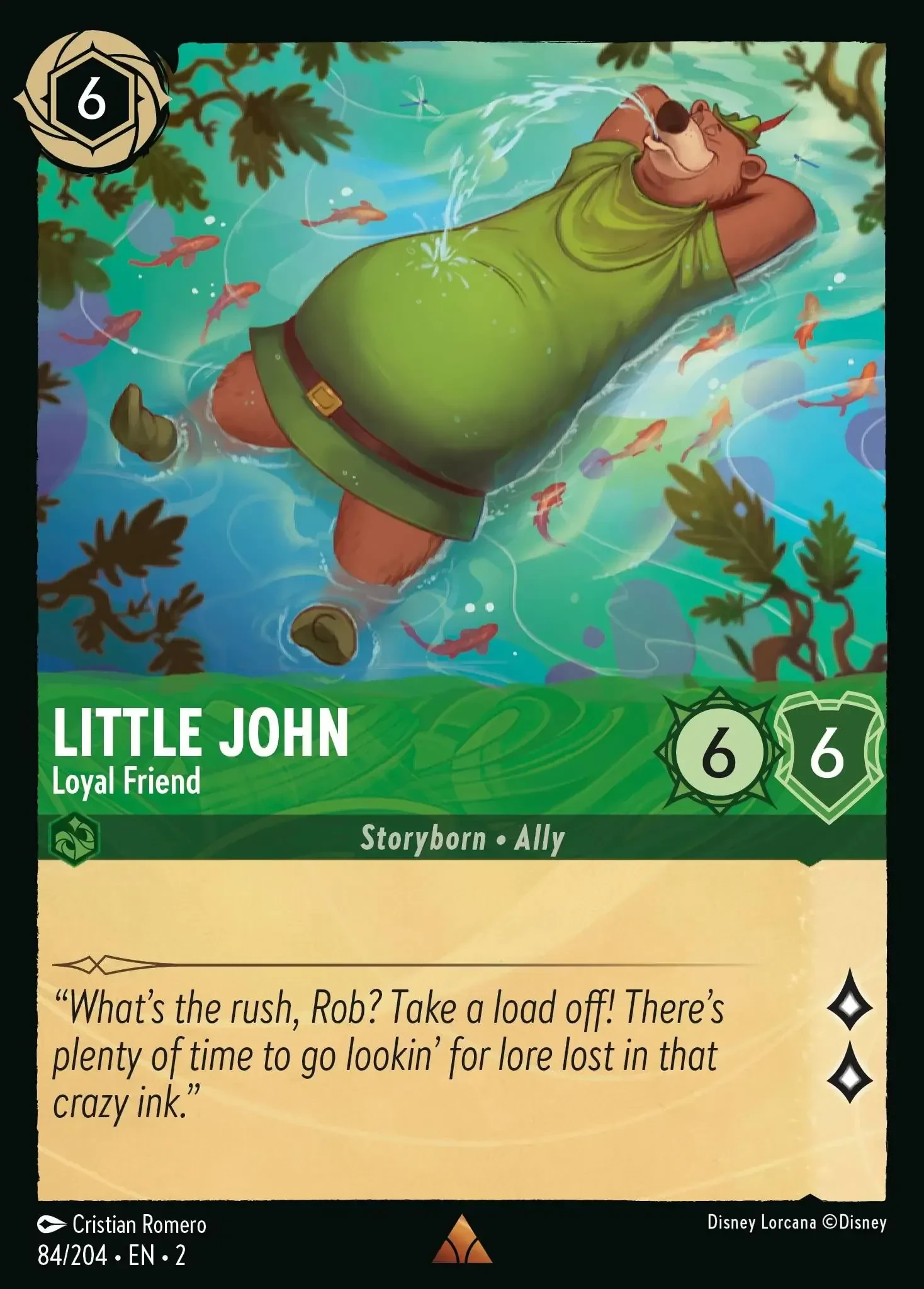 2023 Rise of The Floodborn Little John - Loyal Friend #84 Rare card image