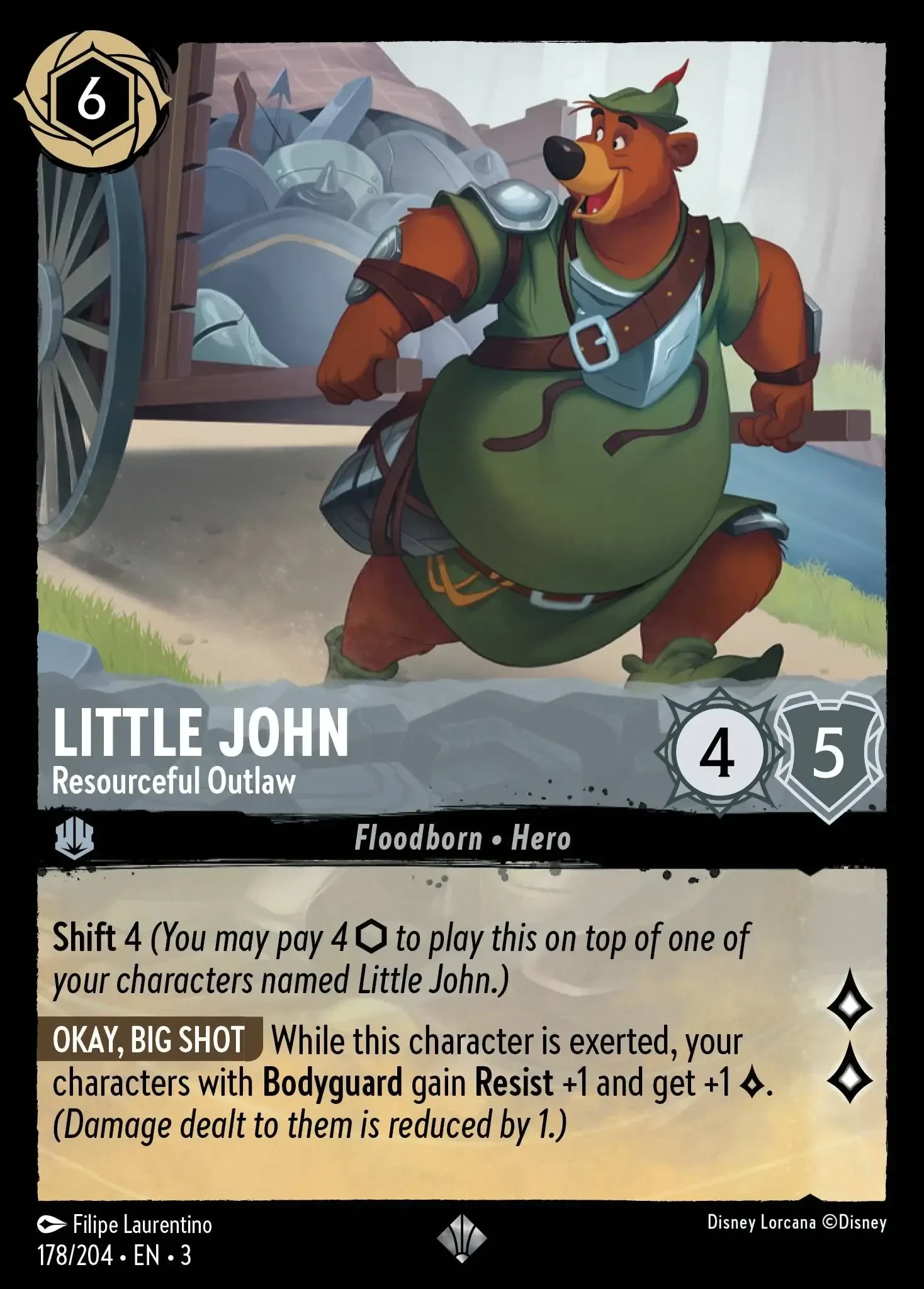 2024 Into the Inklands Little John - Resourceful Outlaw #178 Super Rare card image