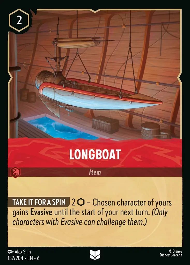 2024 Azurite Sea Longboat #132 Uncommon card image