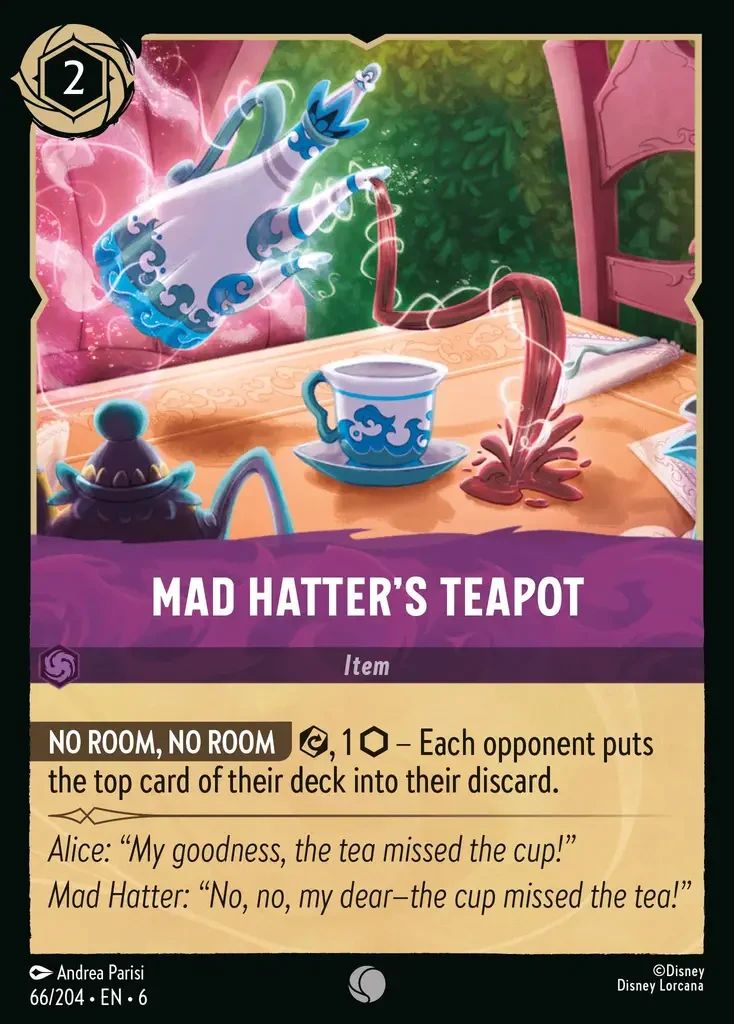 2024 Azurite Sea Mad Hatter's Teapot #66 Common card image