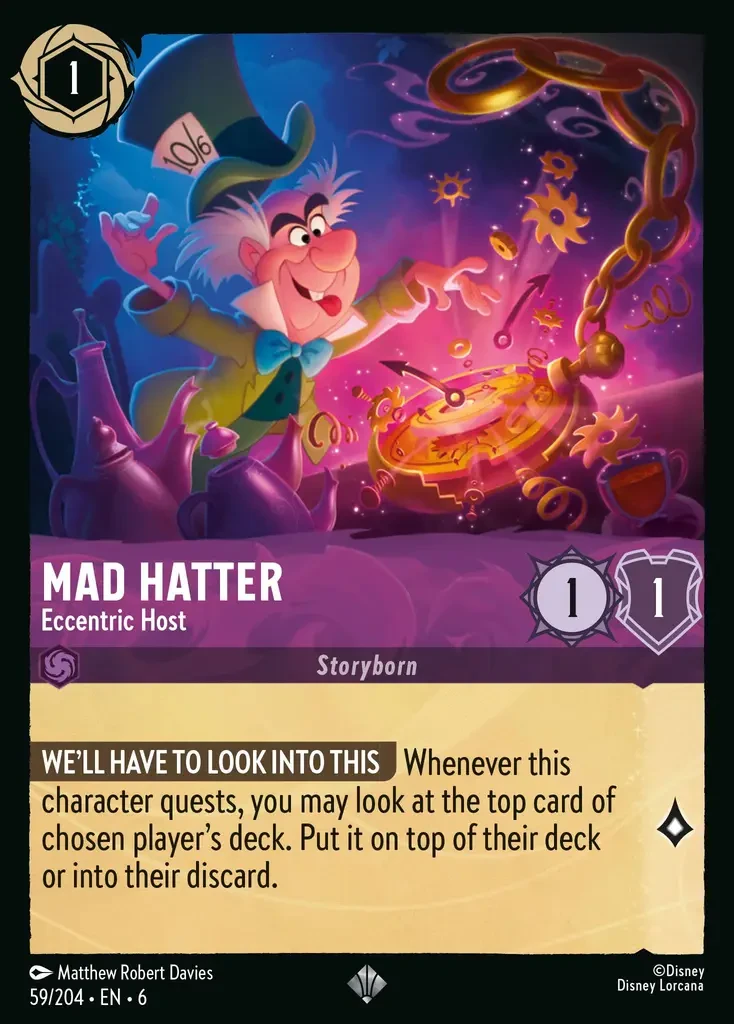 2024 Azurite Sea Mad Hatter - Eccentric Host #59 Super Rare card image