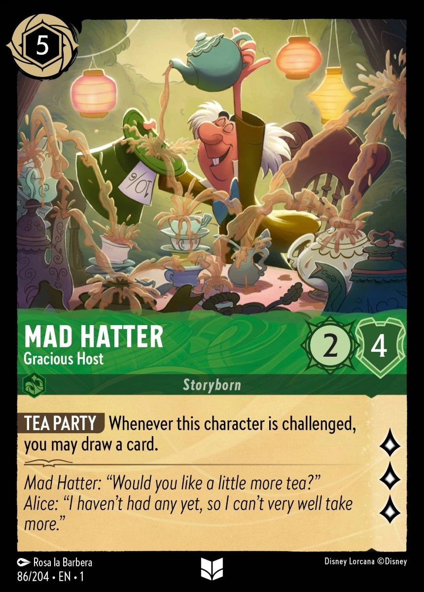 2023 The First Chapter Mad Hatter - Gracious Host Uncommon #86 Uncommon card image