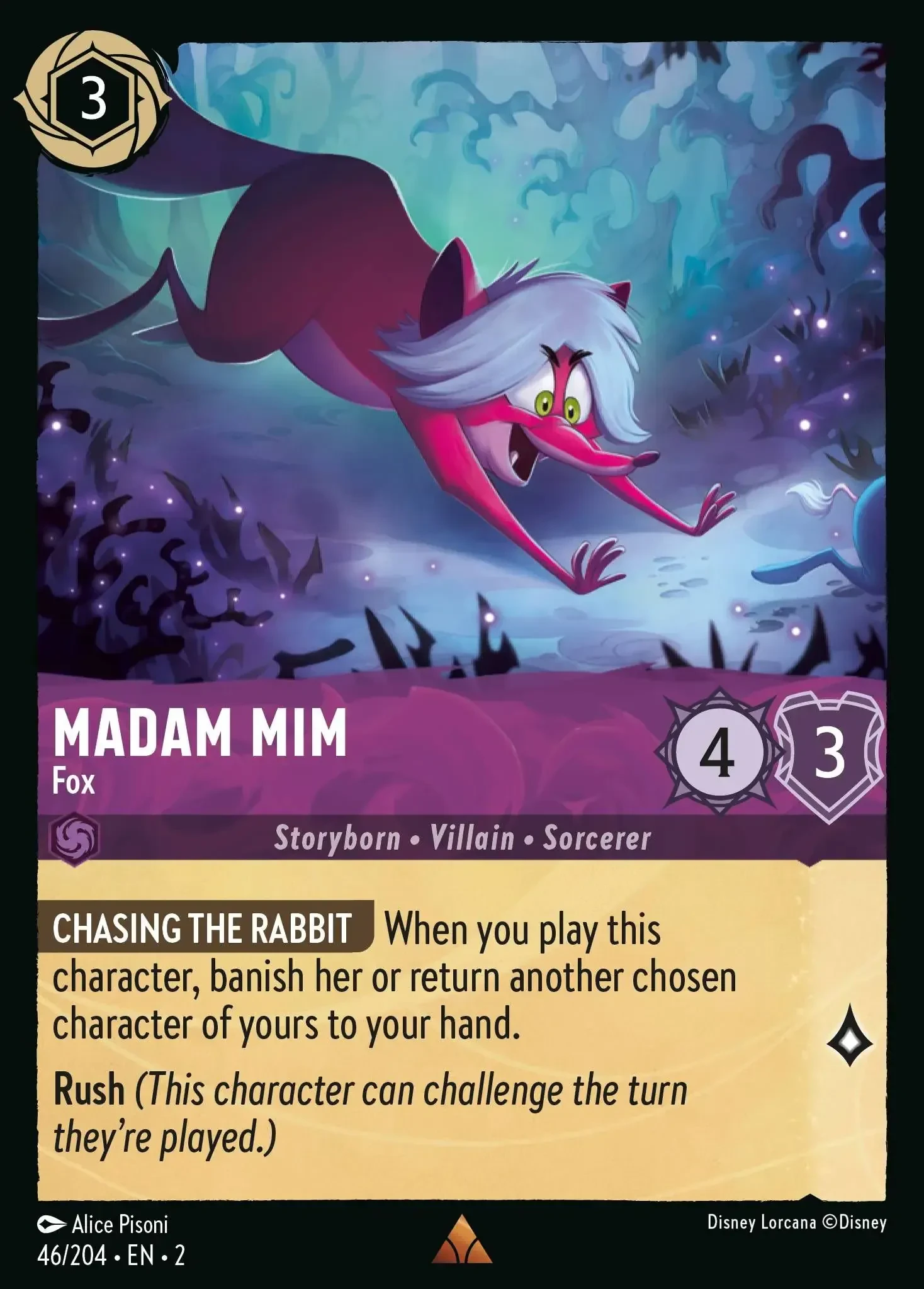 2023 Rise of The Floodborn Madam Mim - Fox #46 Rare card image