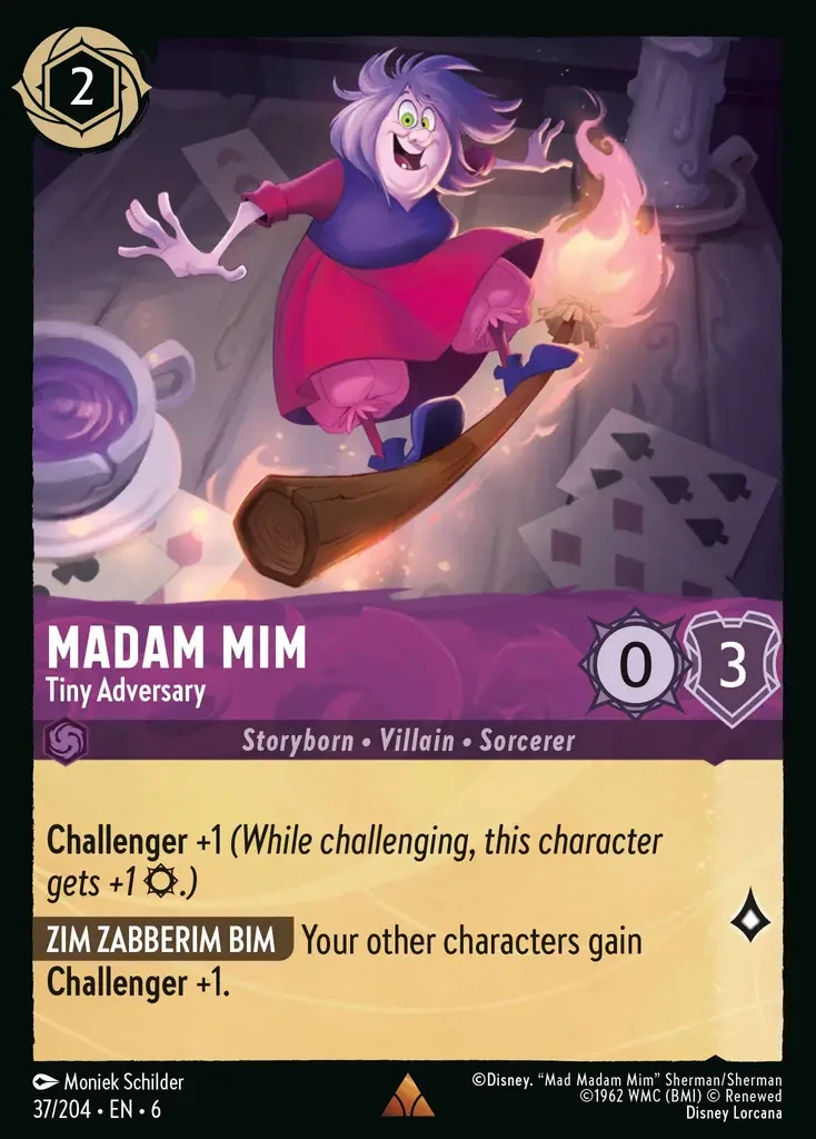 2024 Azurite Sea Madam Mim - Tiny Adversary #37 Rare card image