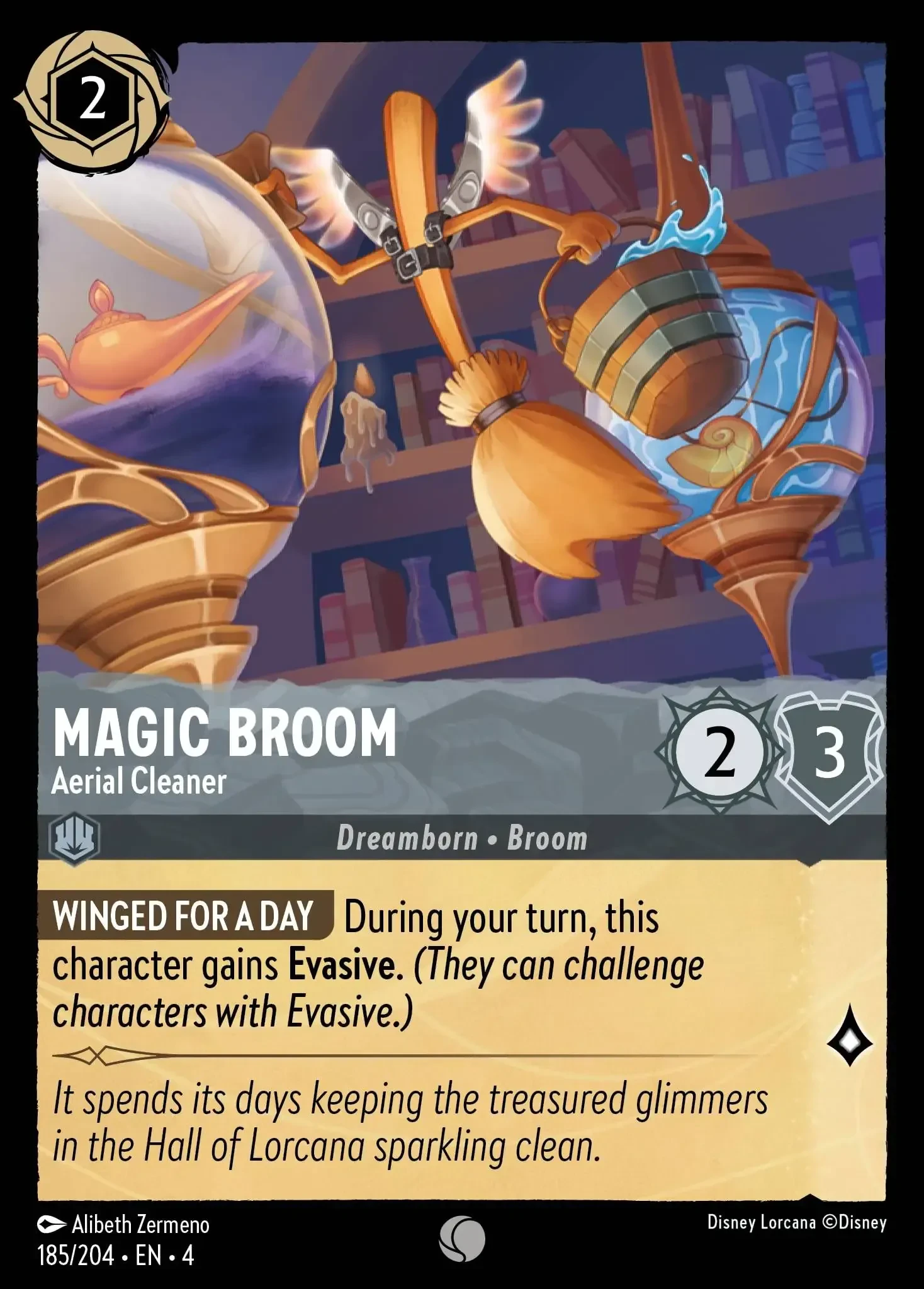 2024 Ursula's Return Magic Broom - Aerial Cleaner Common #185 Common card image