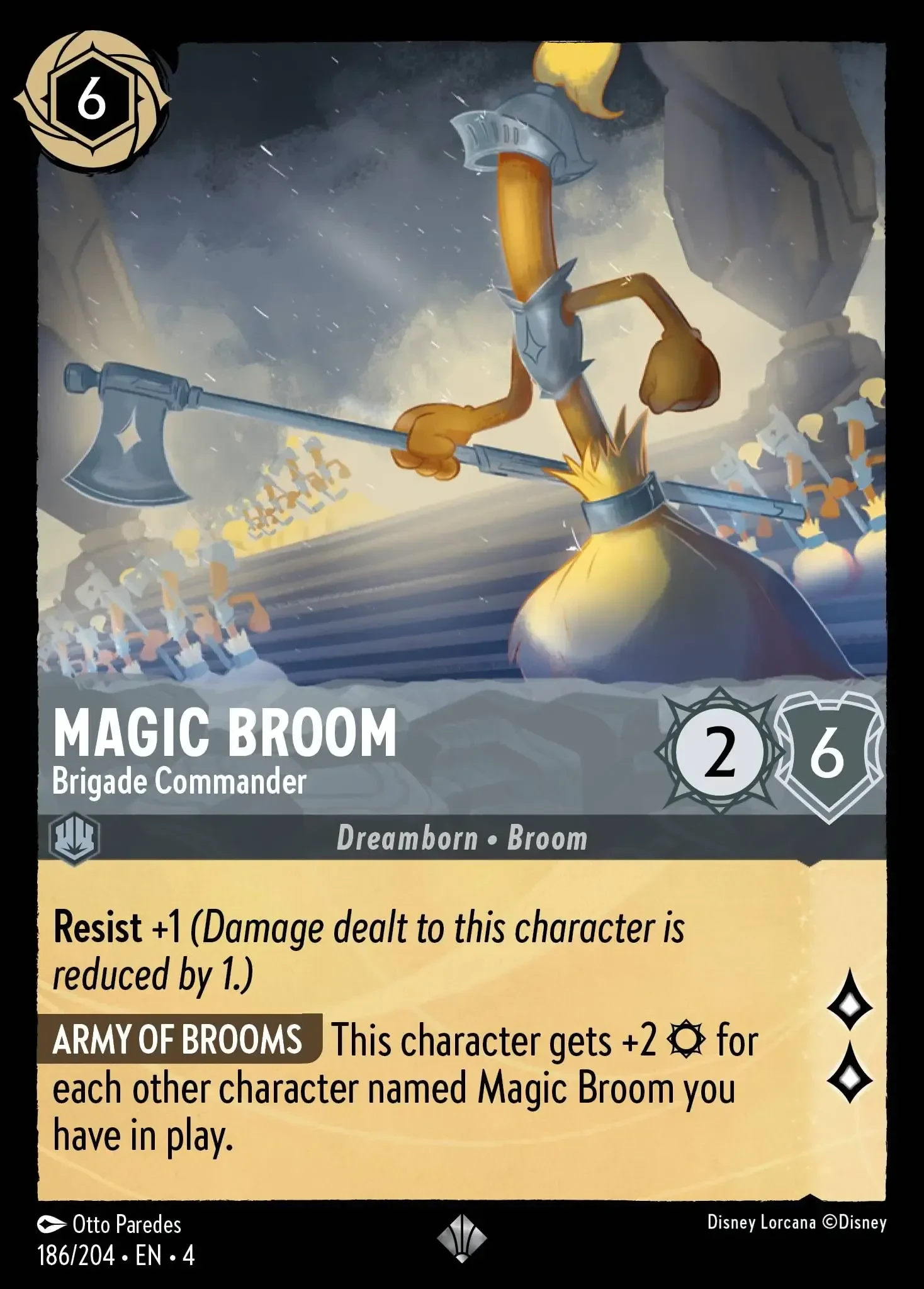 2024 Ursula's Return Magic Broom - Brigade Commander Super Rare #186 Super Rare card image